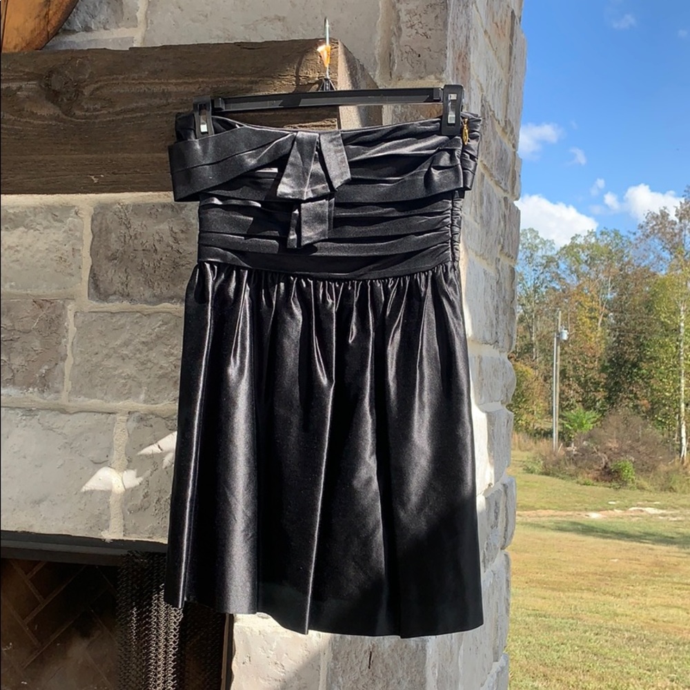 Juicy Couture Black Satin Cocktail Dress